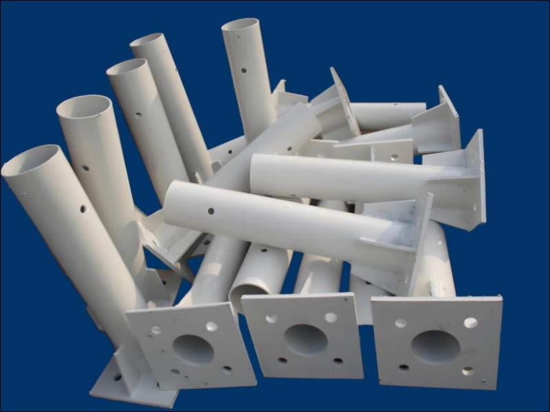 round flange fence post for welded mesh panels