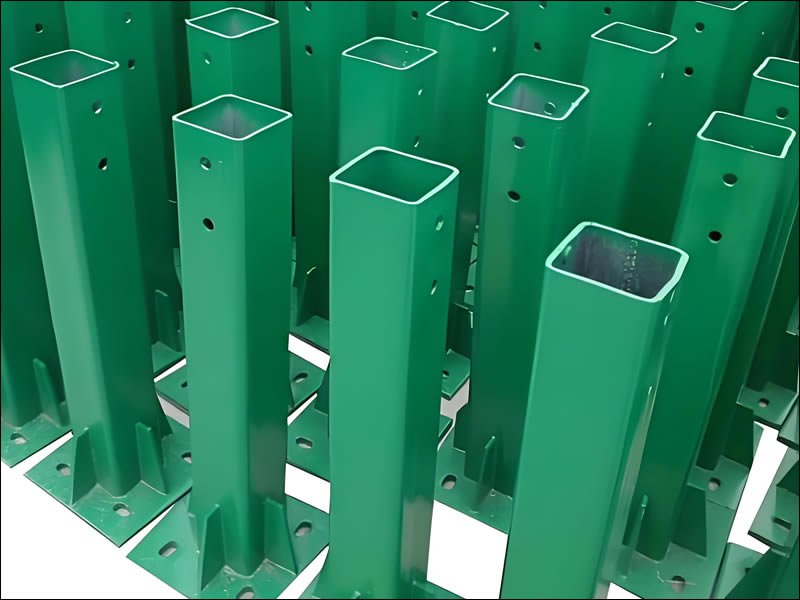 Galvanized Square Tube Post for Security Fencing