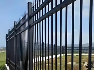 Symmetrical Concave Post Steel Fence