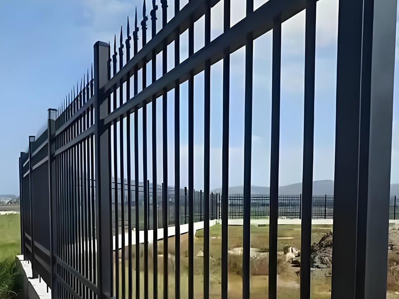 Symmetrical Concave Post Steel Fence